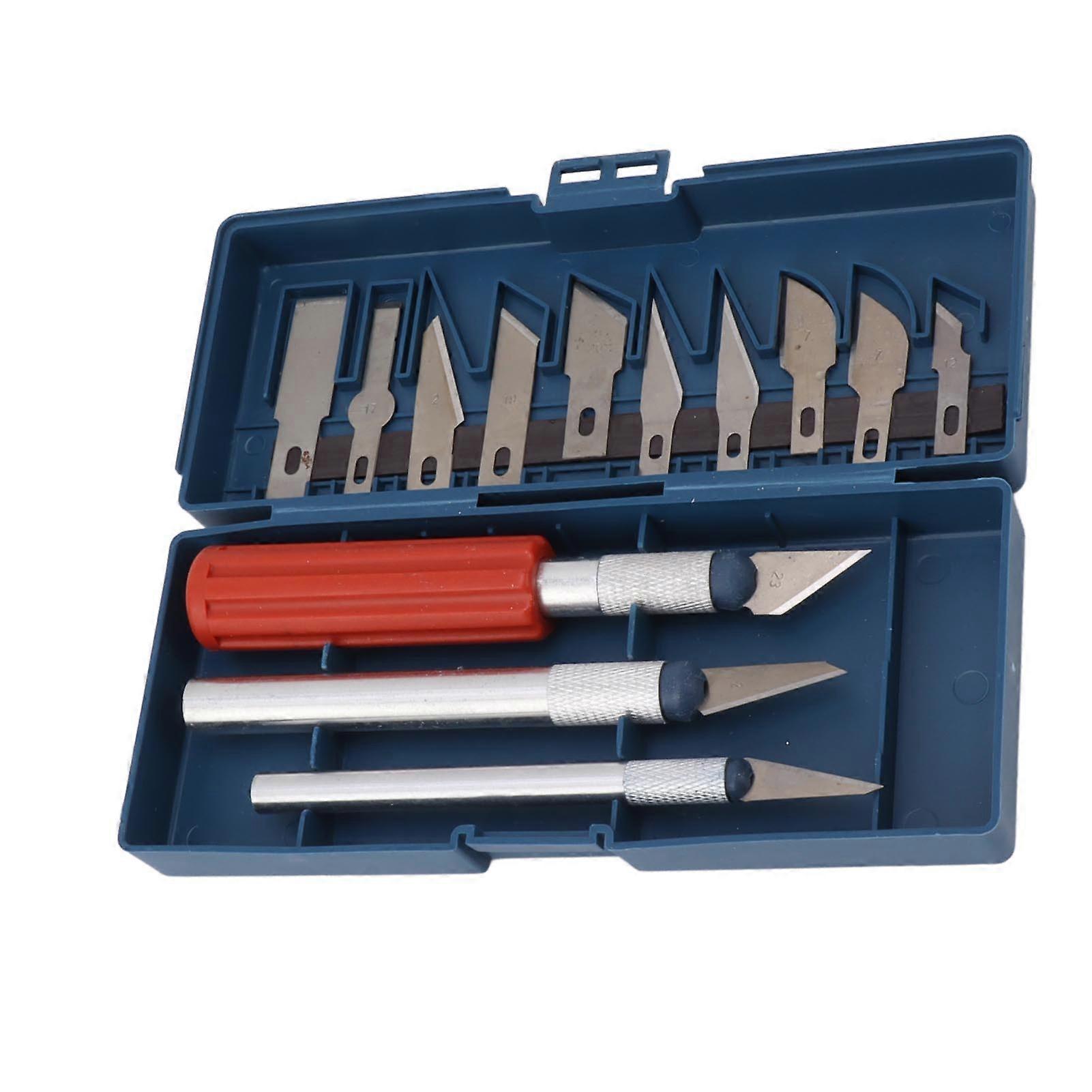 13Pcs Carving Chisel Set Steel Hand Hold Woodworking Whittling Cutter Portable Carving Tools 