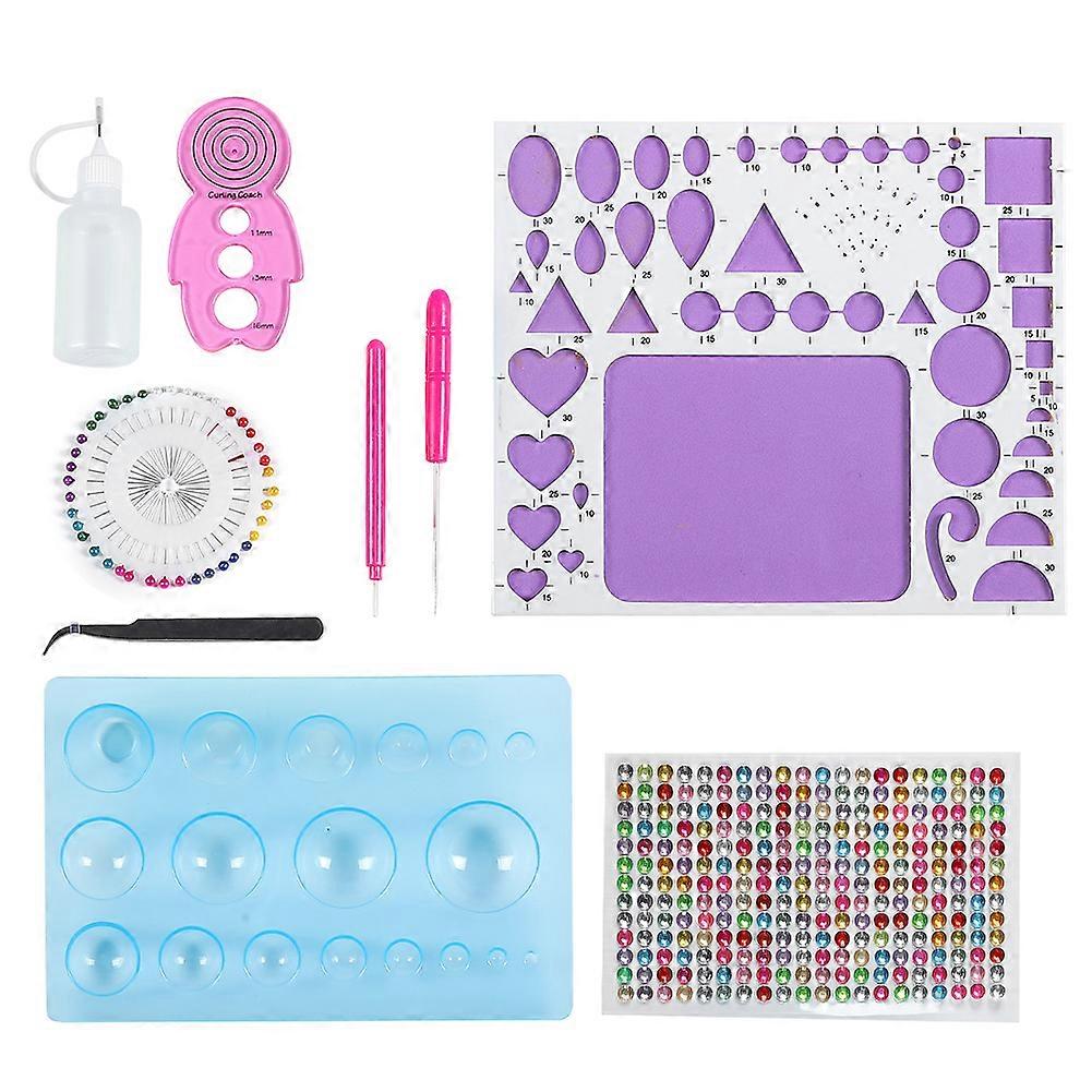 Paper Quilling Tool Set Starter DIY HandMade Art Craft 809 Tool Kit Base Material Package