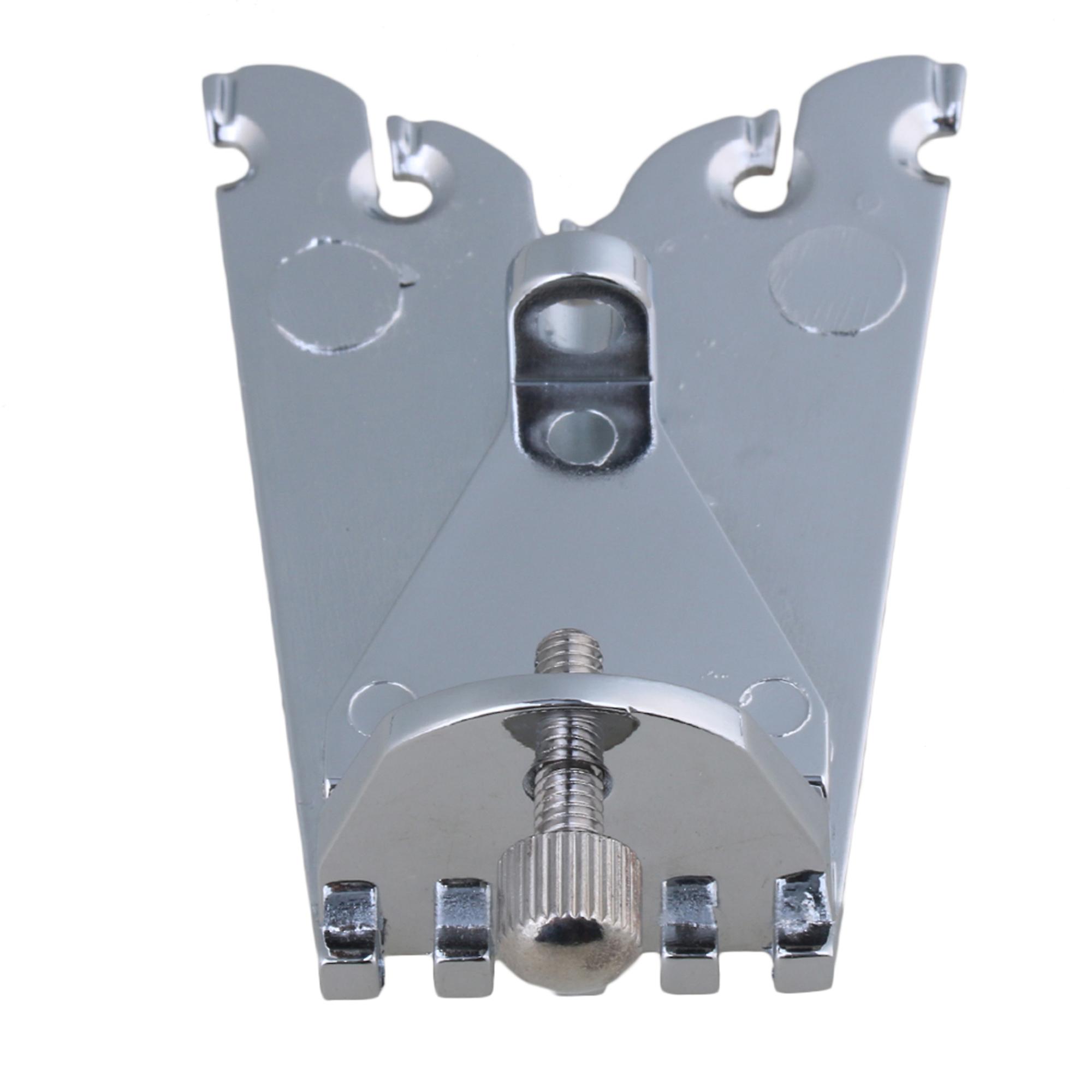 Silver Zinc Alloy Banjo Tail Piece DIY Parts for 5 String Banjo Guitar