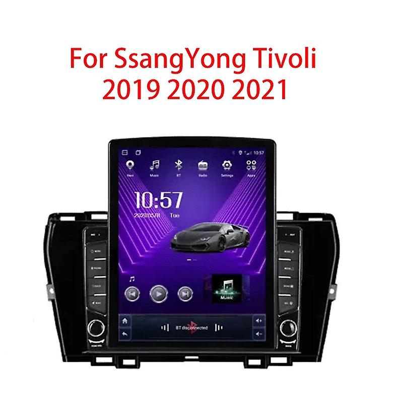 For SsangYong Tivoli 2019 2020 2021 Tesla Type Android Car Radio Multimedia Video Player Navigation