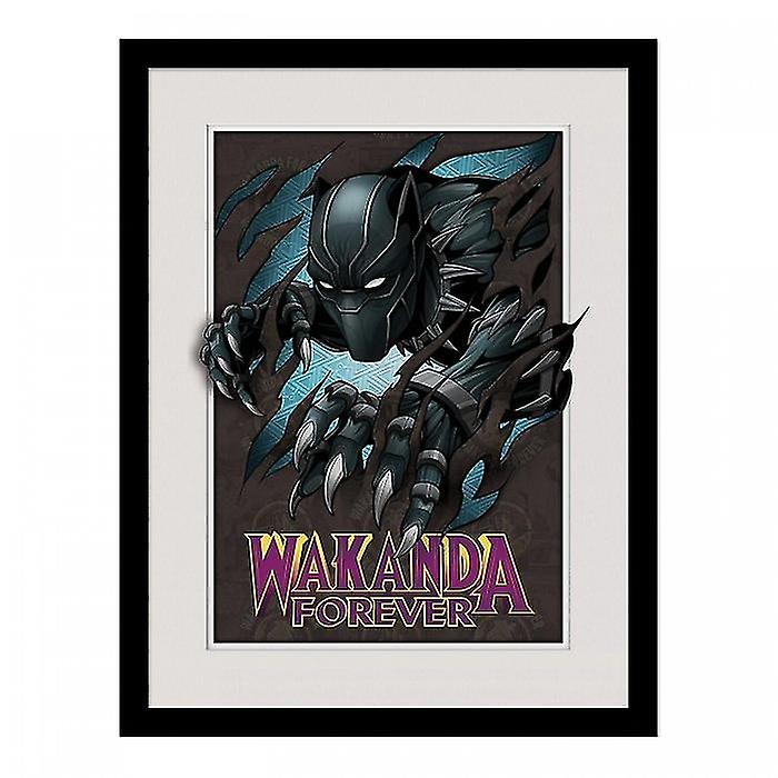 Black Panther: Wakanda Forever Ripped Framed Poster