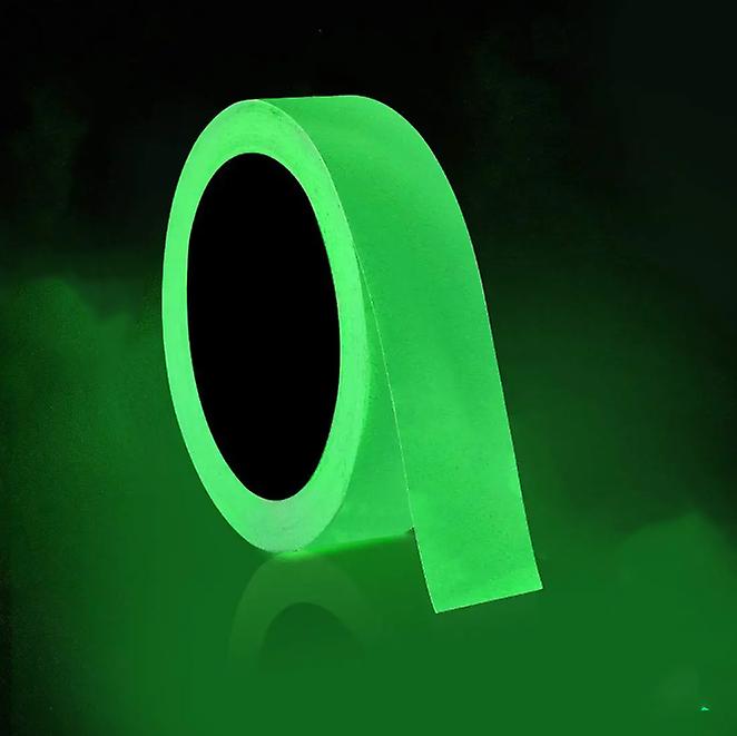 2.5cm x 10m Fluorescent Tape, Luminous Self Adhesive Tape, Glow In The Dark Tape, Fluorescent Night