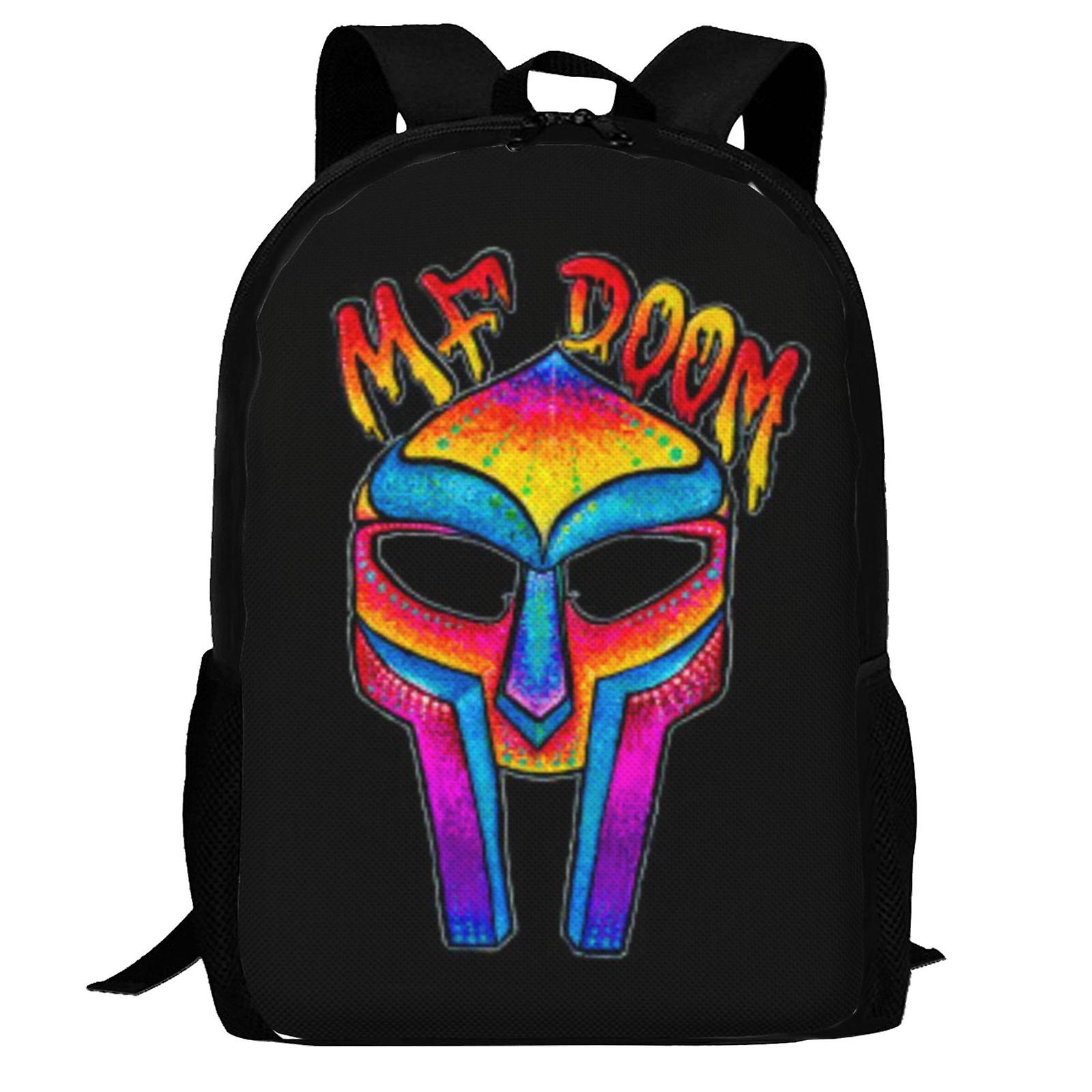 Mf Doom Backpack,3d Print Laptop Backpack Lightweight Casual Daypack Bookbag Multi-Function Travel Backpack