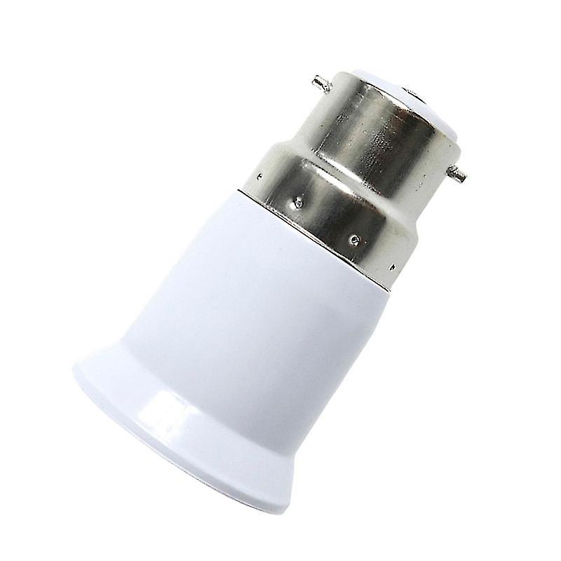 2pcs B22 To E27 Light Socket Adapter Bayonet Lamp Base To Edison E27 Bulb Screw
