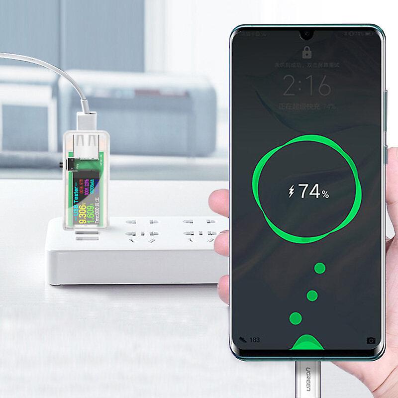 Usb Tester Dc Digital Voltmeter Power Bank Charger Indicator Voltage Current Meter Clear