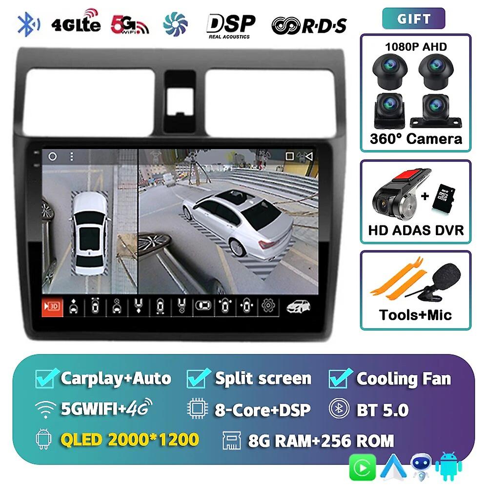 Android 13 Carplay Auto Wifi+4g Dsp Car Radio For Suzuki Swift 2003 - 2010 Multimedia Gps Video Player Stereo Head Unit Gps 2din