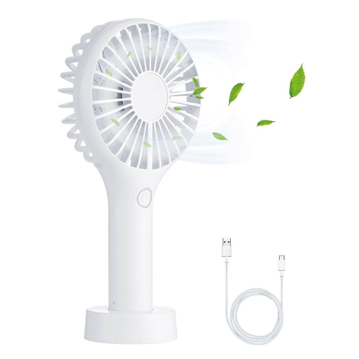 Portable handheld electric fan (white)