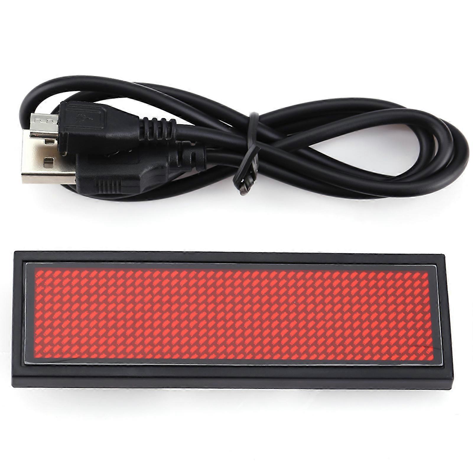 RED LED Scrolling Sign/Name Badge/Message Tag Display Board