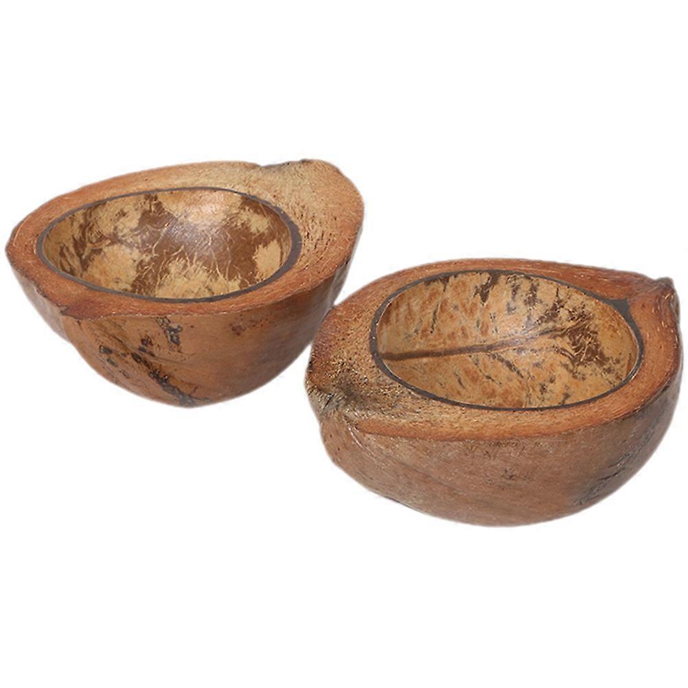 2pcs Candle Holders Candle Containers Coconut Shell Candle Holder for Candles Making