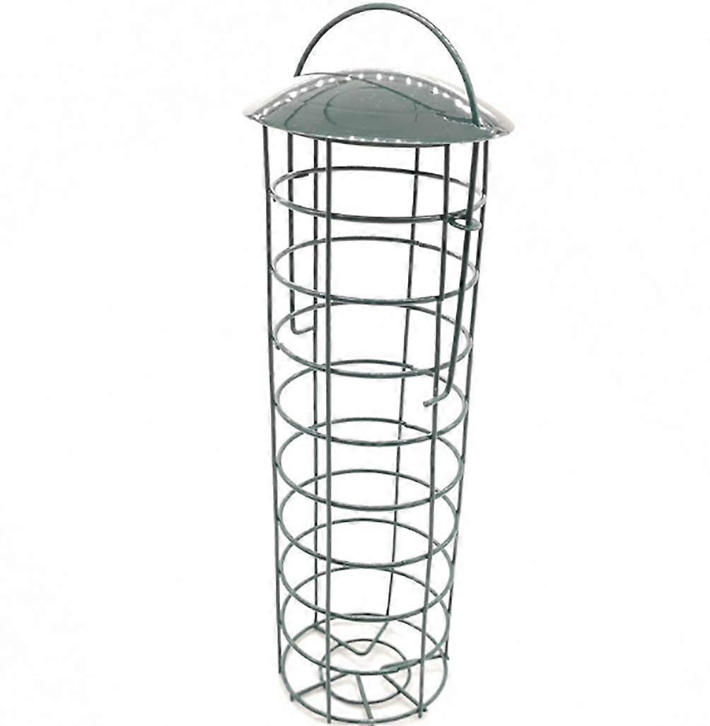 24*7cm bird feeder feeder refillable wild bird feeder, plastic, green