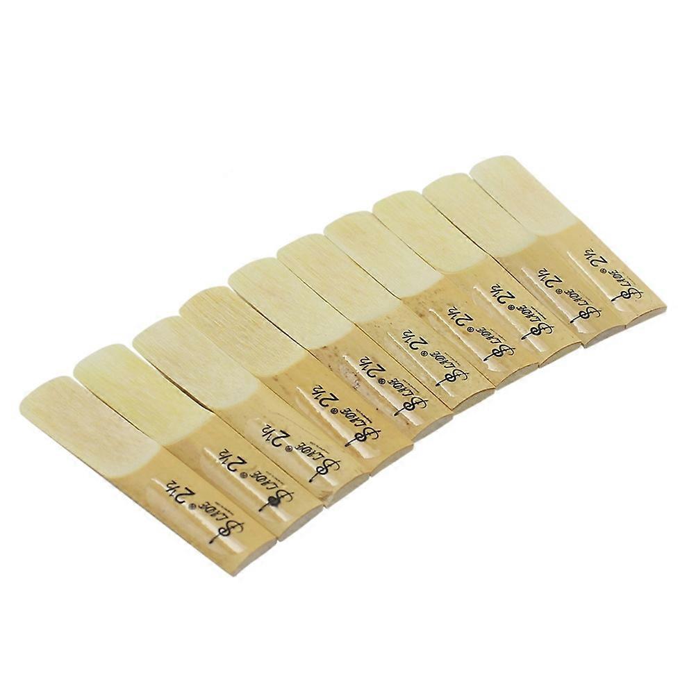 10piece LADE Drop B Clarinet Reeds Strength 2.5 Box of Clarinet Parts for Musical Instrument
