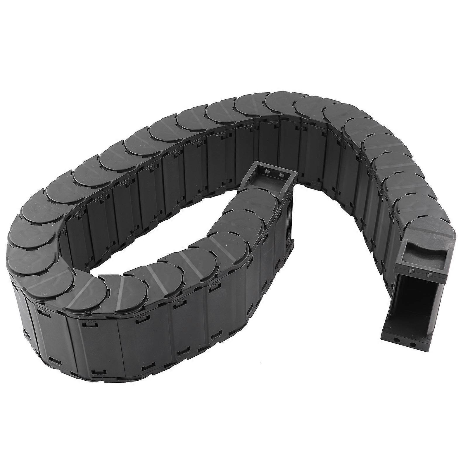 Cable Drag Chain Nylon Wire Carrier Full Enclosed Low Noise Series Tank TowlinesD30 x 57 1 Meter