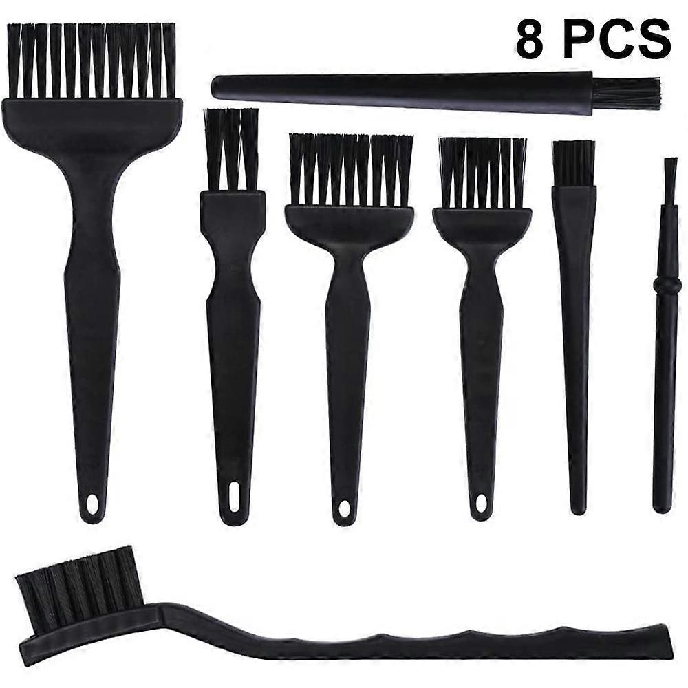 8 in 1 Anti Static Brushes, Portable Plastic Handle Nylon Cleaning Keyboard Brush Kit for Computer and Small Spaces