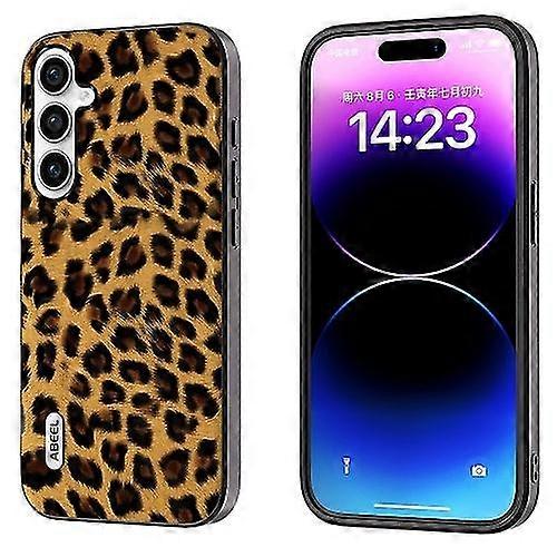 For Samsung Galaxy S23 Fe 5g Abeel Black Edge Leopard Mobile Phone Case