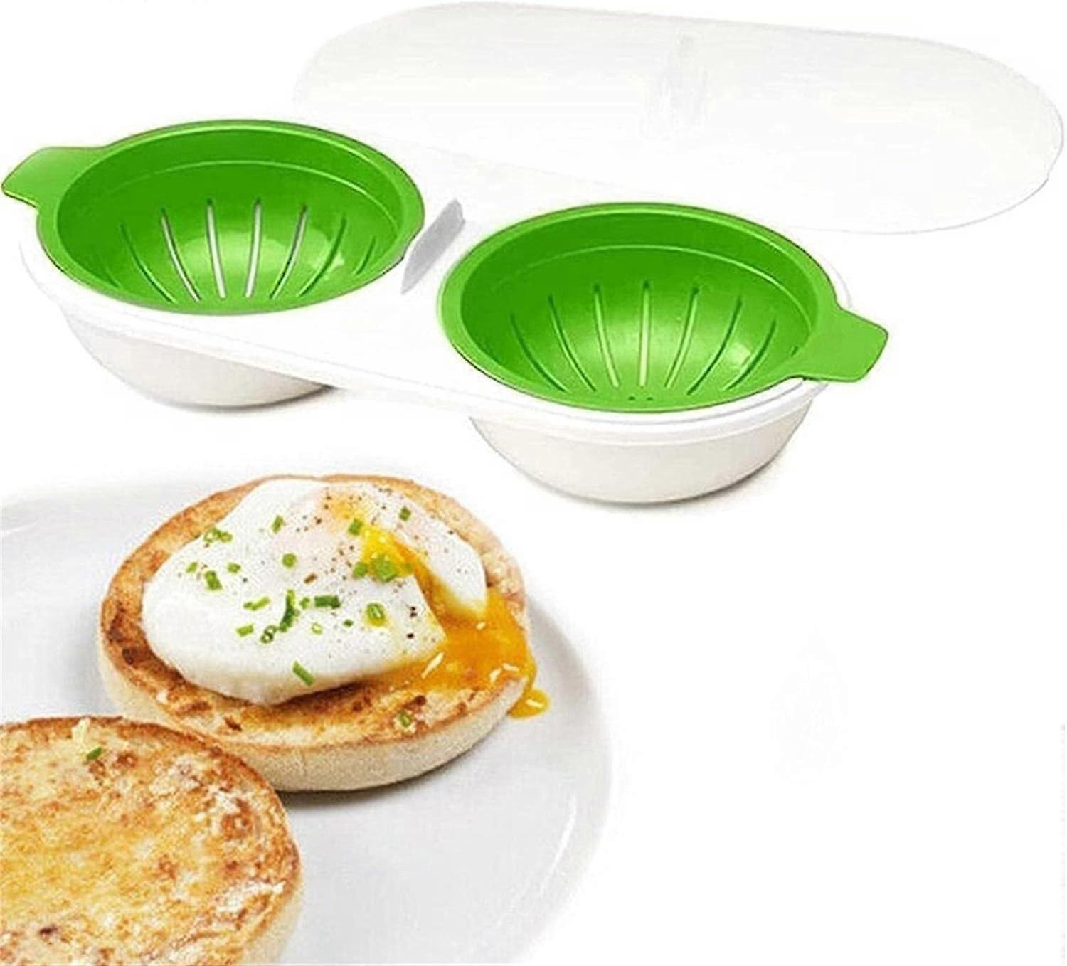 Draining Egg Boiler Cake Stencils Microwave Egg Poachers Non-Stick Feature Eggs Poacher Cup Microwav