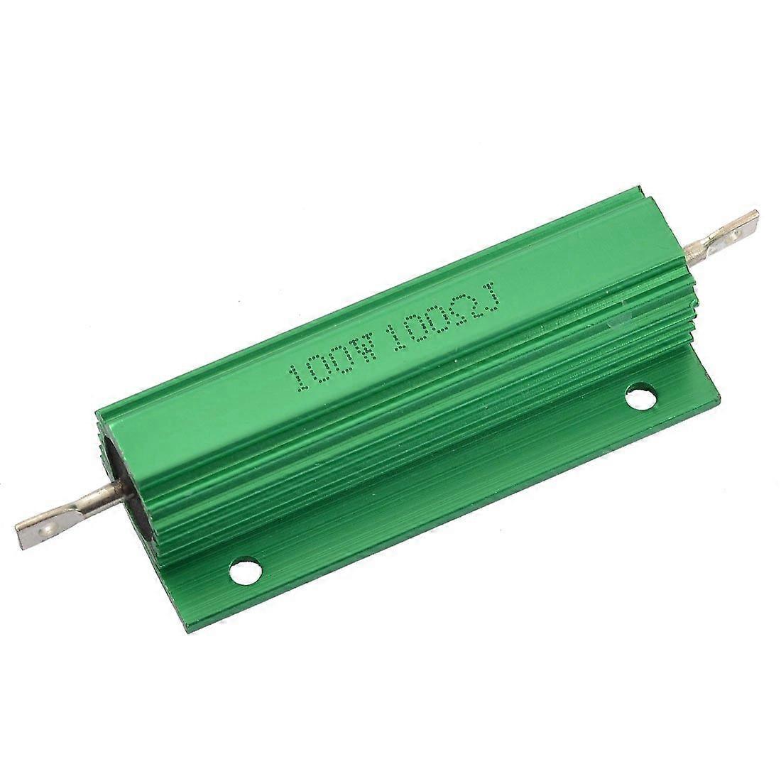 Aluminium Shell 100W Watt 100 ohm Wirewound Power Resistor