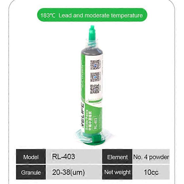 RELIFE Tin Soldering Paste Sn63 Pb67 183 Degree Medium Temperature No-Clean Flux Rosin For BGA PCB SMT Reballing Welding Repair