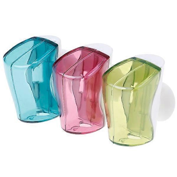 3pcs Toothbrush holder Dustproof wall-mounted suction cup