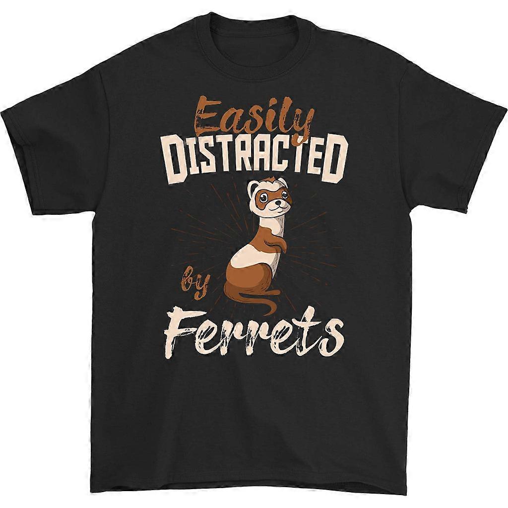 Easily Distracted By Ferrets T-shirt