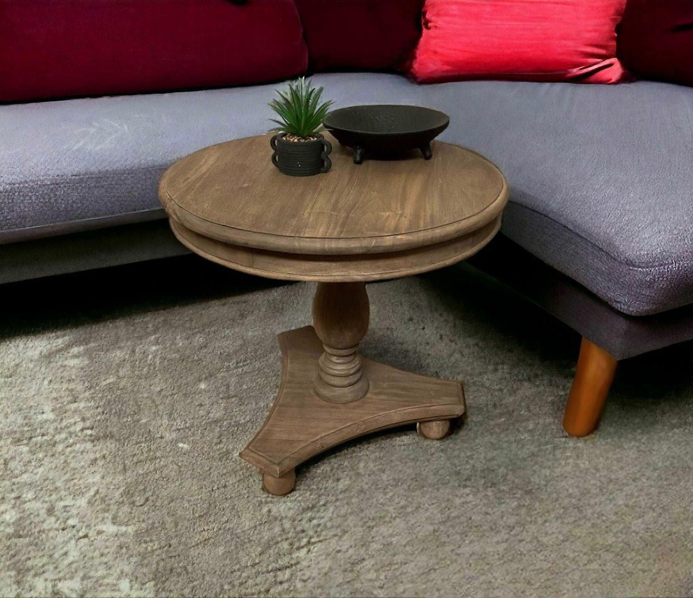 Low Rounded Sofa Side Table
