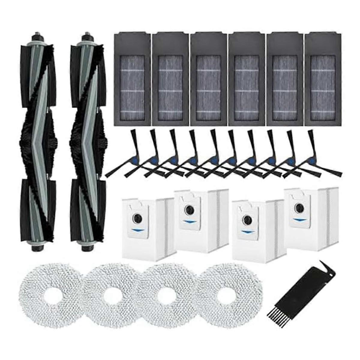 Accessories Compatible for Deebot X2 Omni/X2/X2 Pro/DEX86 Cleaner Filters, Side Brushes, Mop Pads R