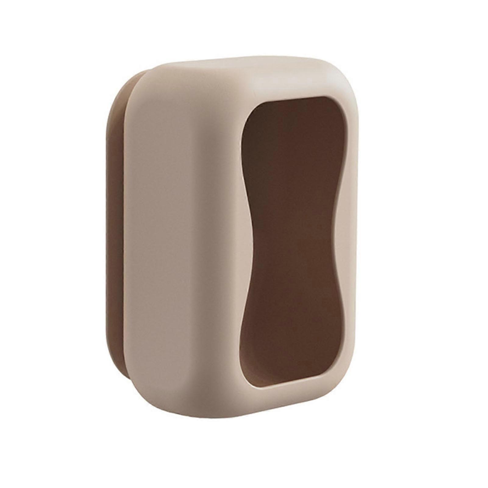 Punch-free Silicone Tissue Box with Suction Cup Large Capacity Tissue Holder Box for Living Room