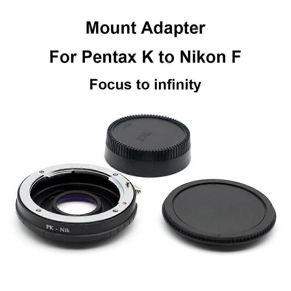 PK - Nik F For Pentax K mount lens Nikon F camera D750 D850 Mount Adapter Ring KA KAF KAF2 AI Correction Glass Focus to infinity