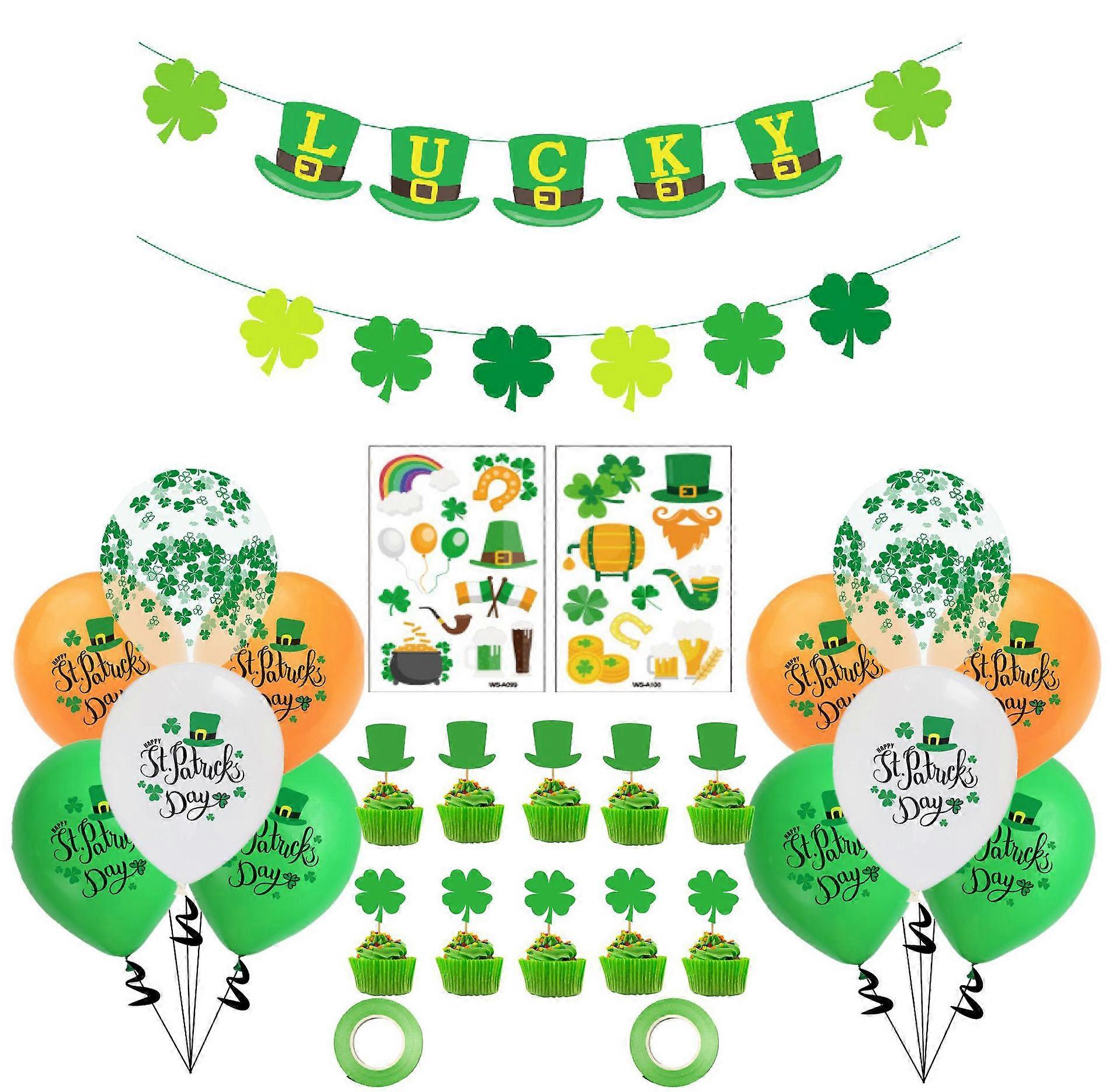 St Patricks Day Decorations Party Supplies Ornaments Set Decorating Kit