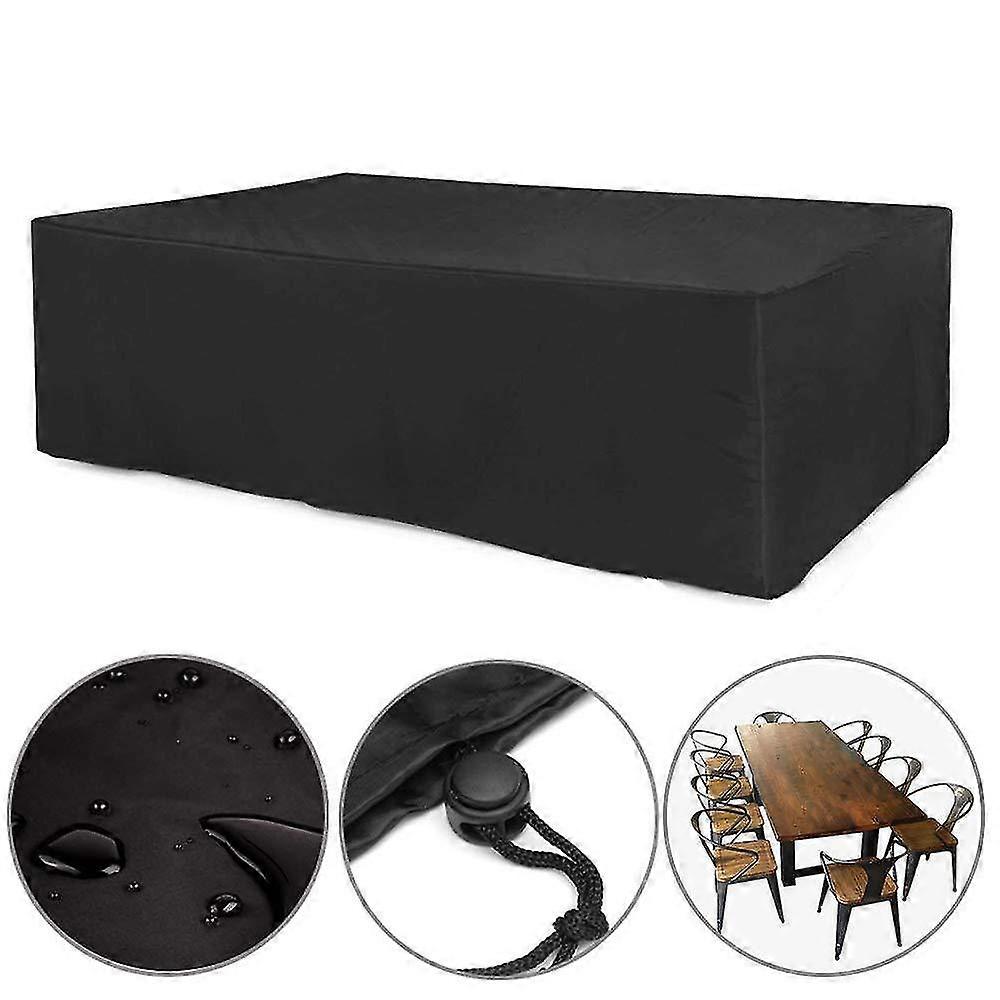 128 tailles imperméables à l’eau Patio extérieur Meubles de jardin Housses de chaise de neige de pluie (argent et noir en option)
