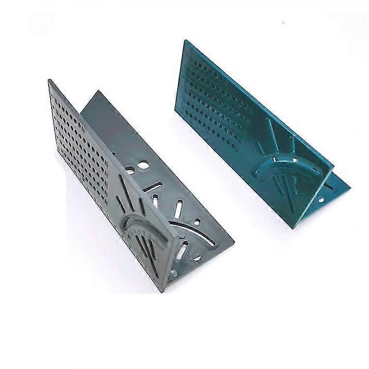 Multifunctional Square Ruler 45 Degrees 90 Degrees Line Ruler 3d Woodworking Stop Gauge, Other Measuring Tools 2 Pieces Green Gray