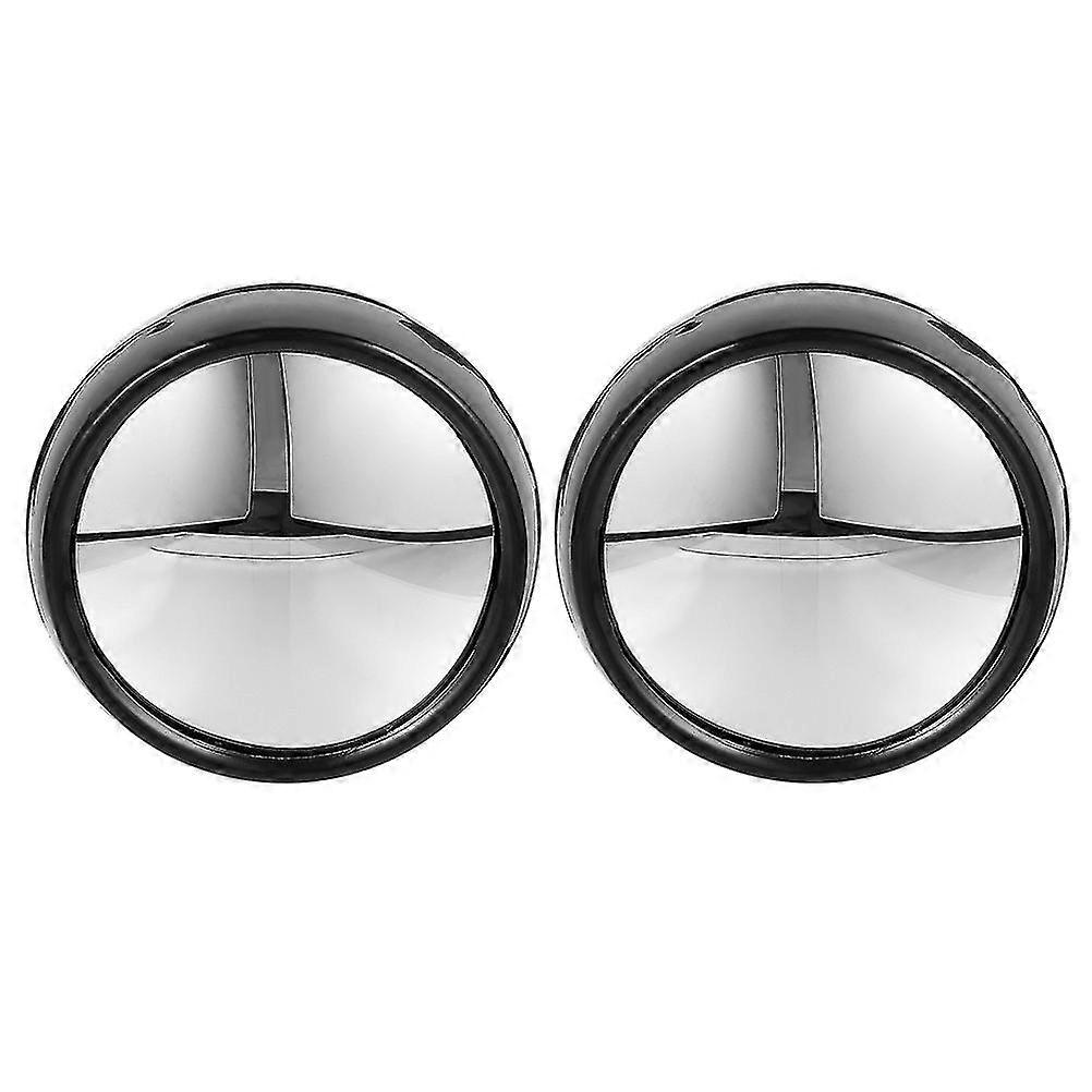 2pcs Office Visual Field Magnifying Mirror Computer Rearview Mirror For Office