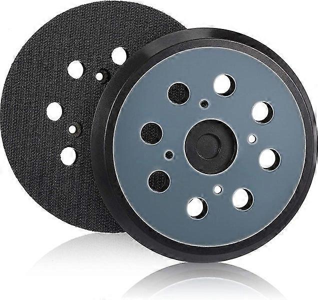 2 Pieces 125mm Replacement Orbital Sanding Pad 8 Hole Hook And Loop Sanding Pad