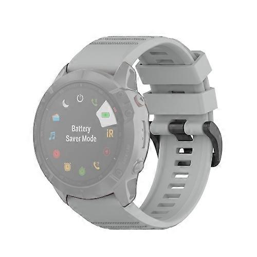 For Garmin Fenix 6X 26mm Quick Release Official Texture Wrist Strap Watchband with Plastic Button