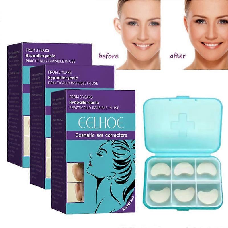 مصحح الأذن ، شريط مصحح الأذن يحل مشكلة الأذن الكبيرة ، ملصقات مصححات الأذن البارزة المقاومة للماء للبالغين