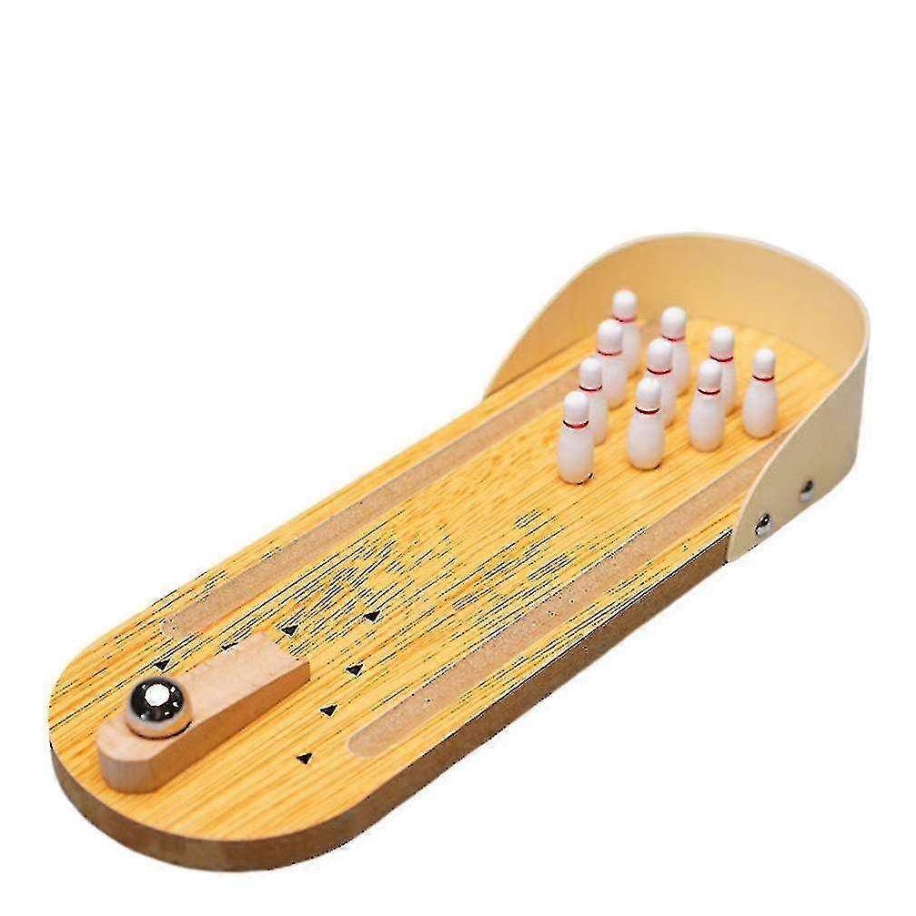 1 Set Tabletop Bowling Toy Indoor Interactive Mini Bowling Game Toy Plaything Game Props For Adults Kids