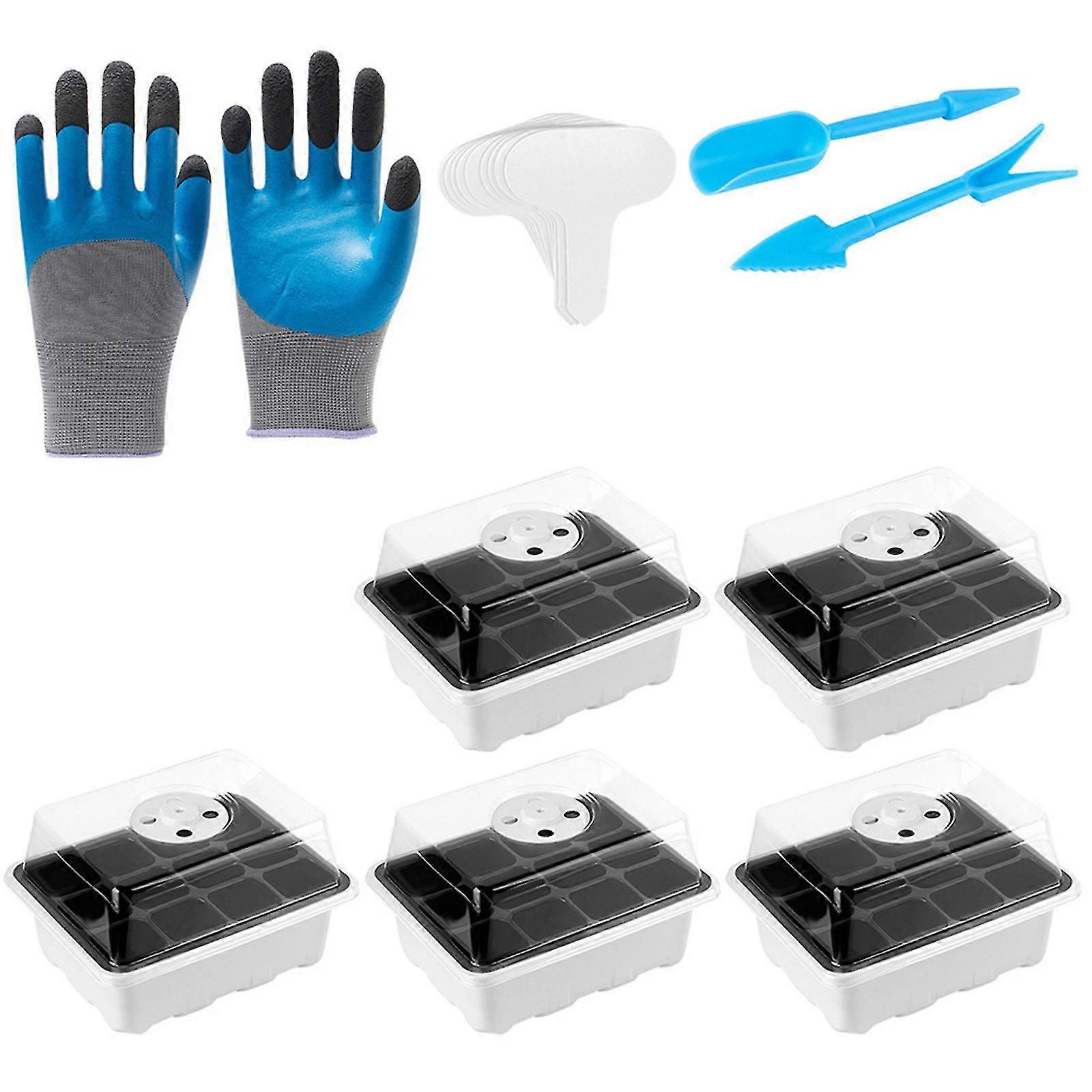 Grădinărit Mini Respirabil Capace plastic Germinare Box Nursery Ghivece