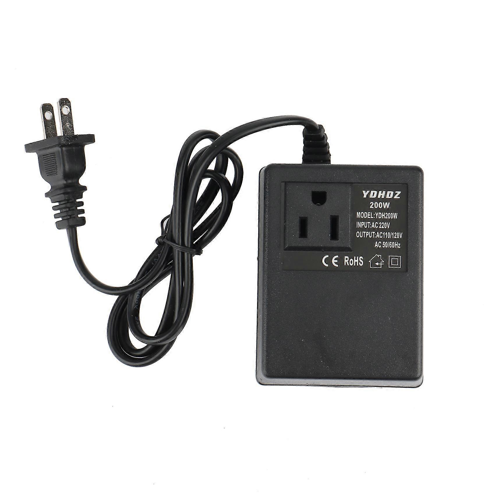 1 Pcs 200w Voltage Converter Transformer 220v To 110v Travel Voltage Transformer Converter Us Plug