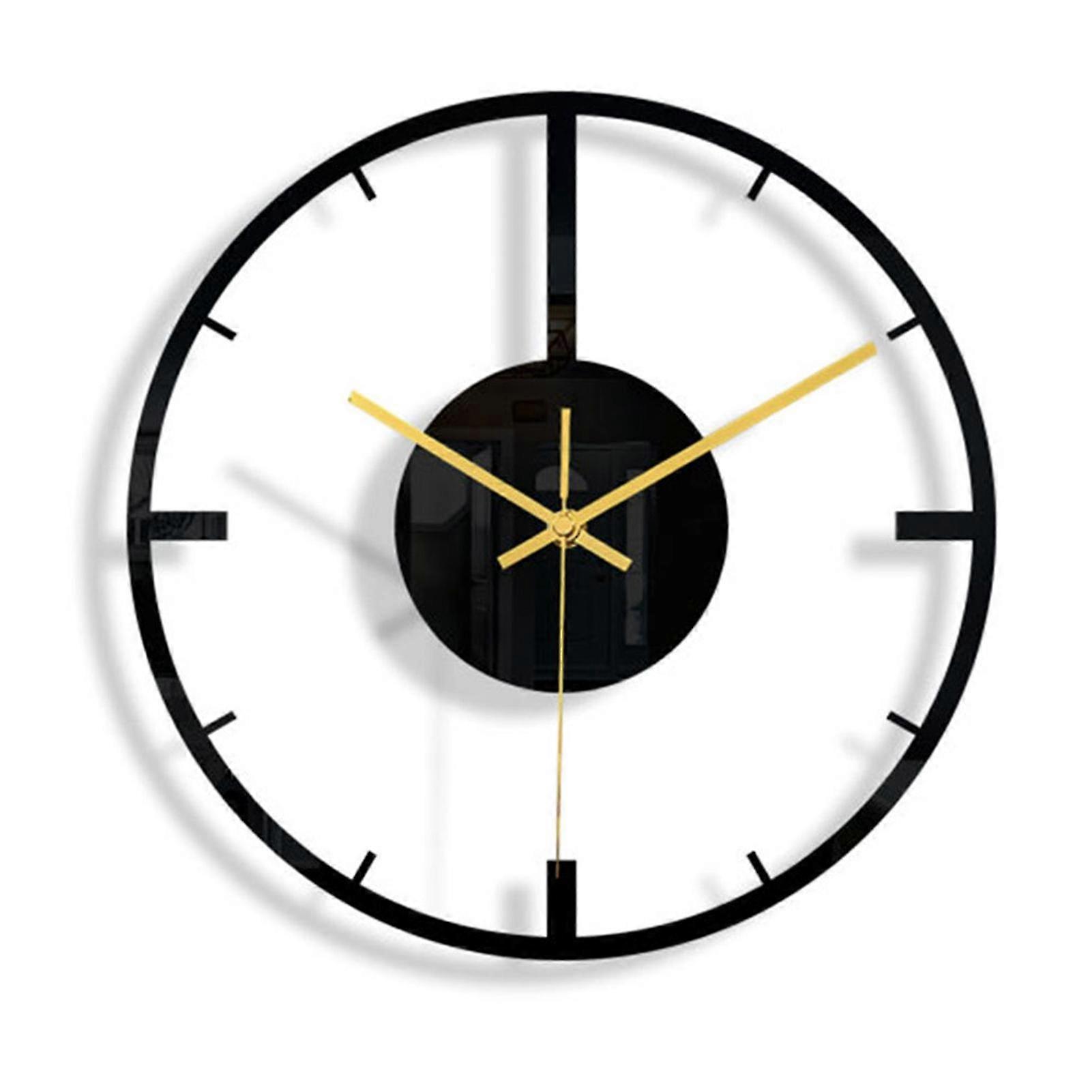 Wall Clock Eye-catching Acrylic Large Modern 3d Geometric Clock