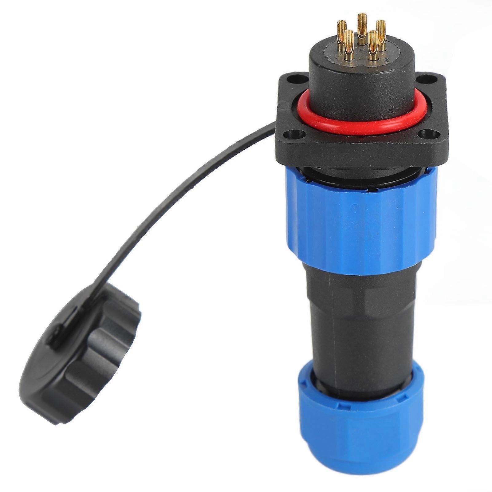 IP68 Waterproof Plug Socket Square Aviation Power Connector Industrial Terminal Adapter SP165 Pin (250V 5A)