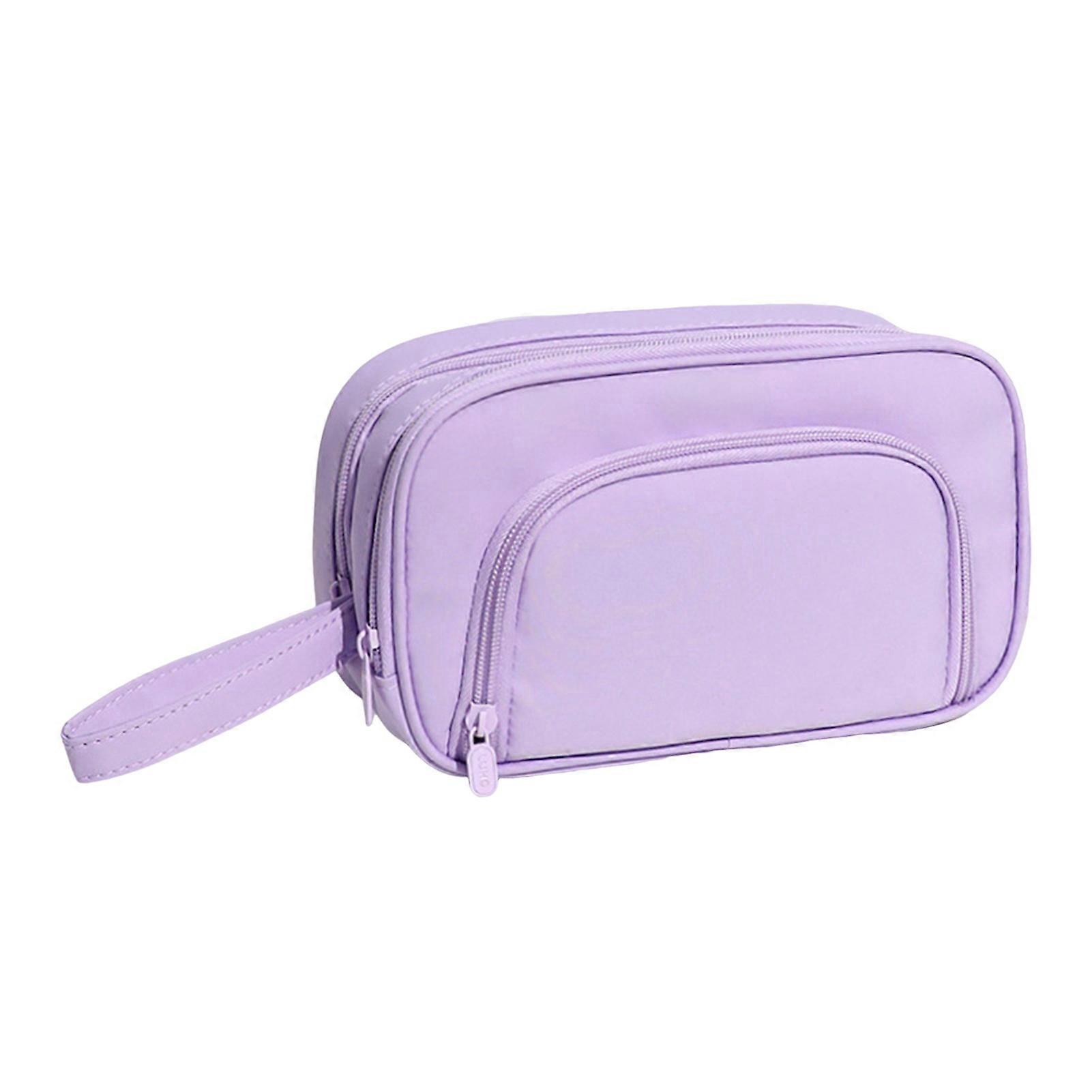 Big Capacity Pencil Case Organizer Oxford Fabric Pen Bag with 3 Compartments Smooth Zipper Large Storage Organizer for 100 Pens Multi-Functional Stora