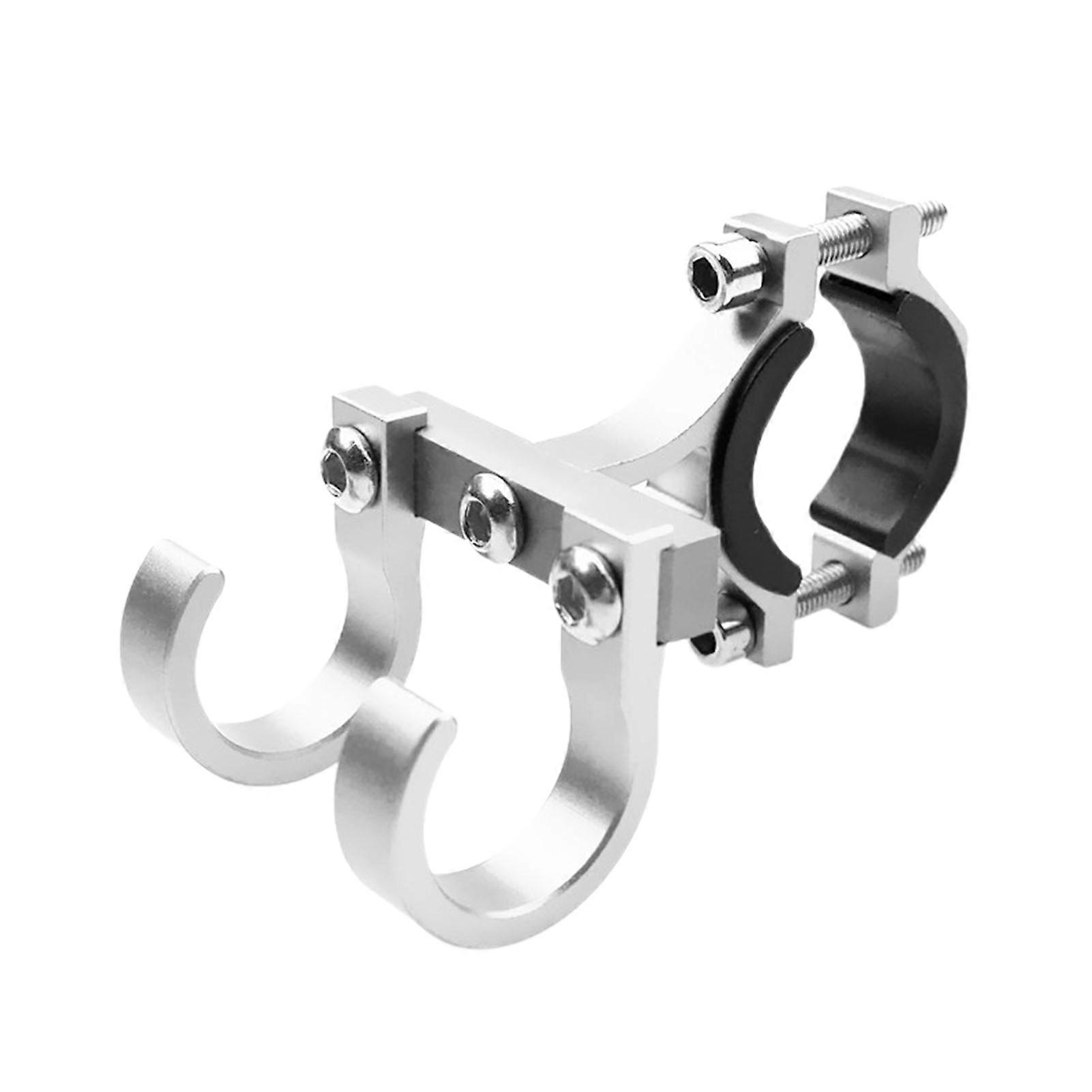 Kaesi Bicycle Front Hook Punch-free Scratch Resistant Strong Bearing Hanging Items Aluminum Alloy Anti Rust Bicycle Double Hook for Motorcycle
