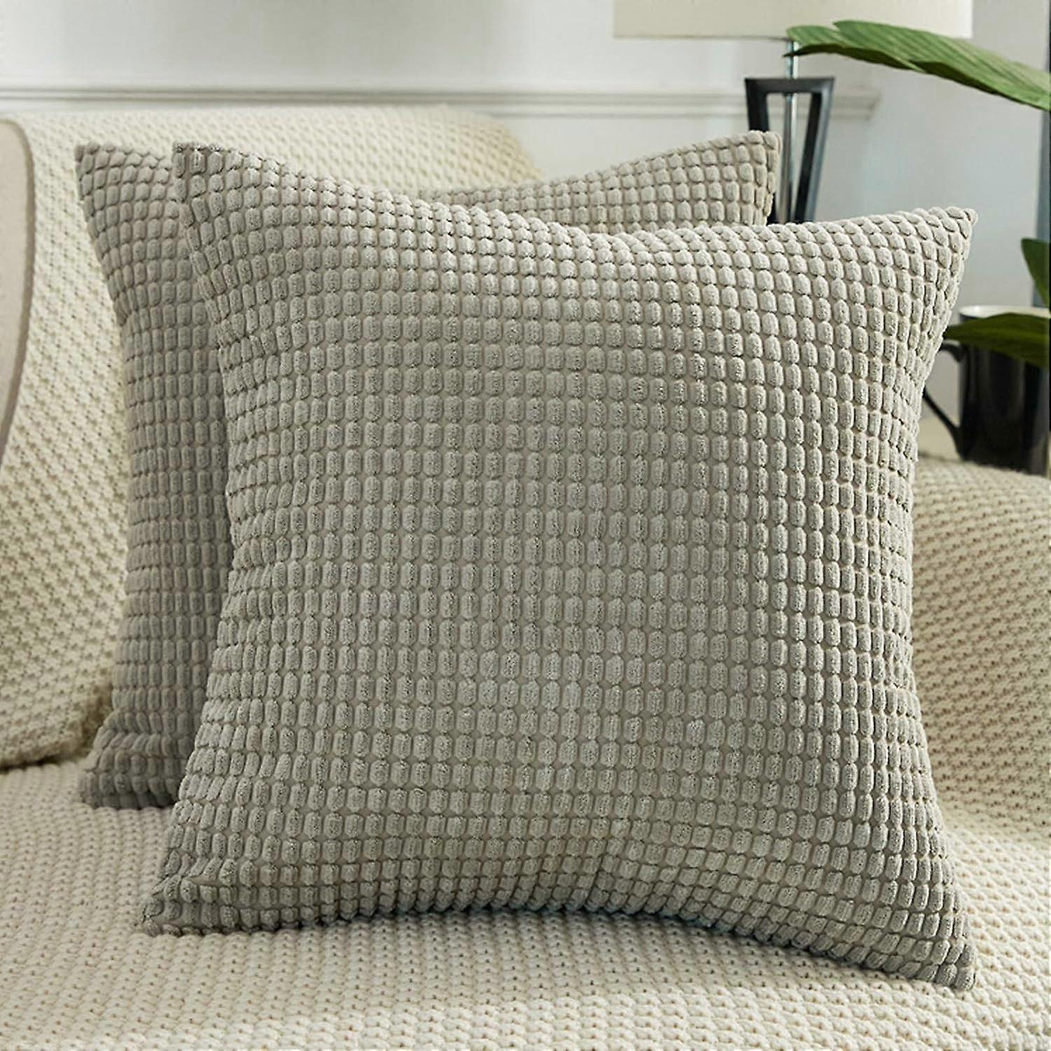 Grey Euro Pillow Shams 24x24 24x24 Pillow Covers 26