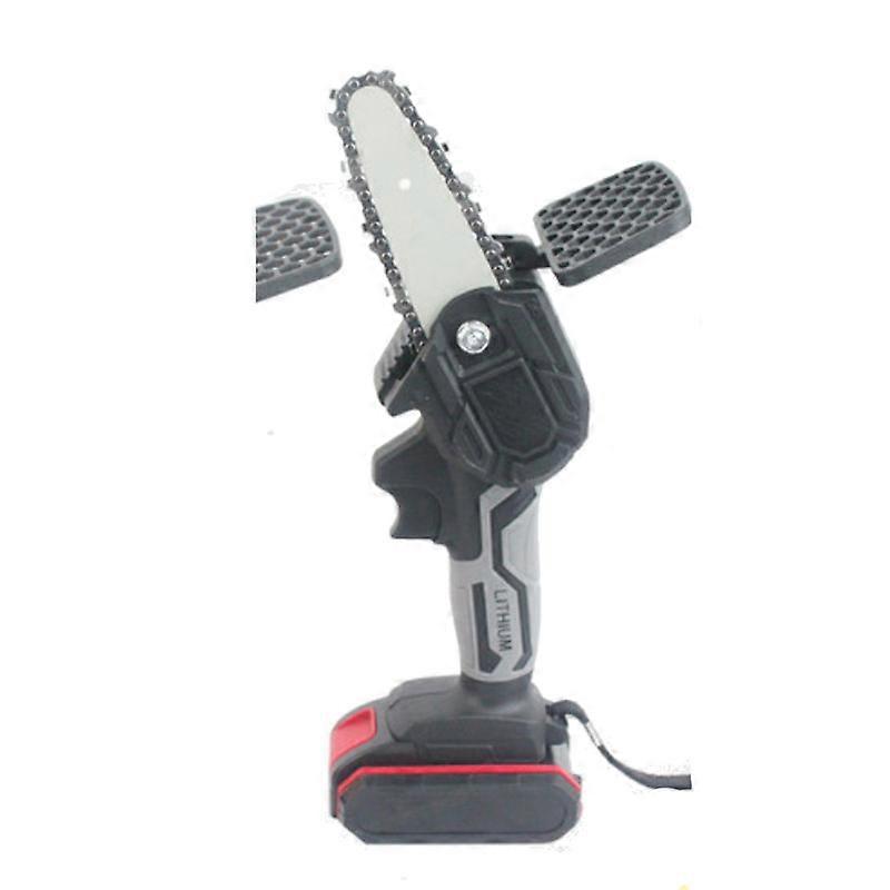 MIMIGO Mini 4-inch Small Rechargeable Electric Chainsaw Garden Logging Trimming Electric Saw Hand Saw Lithium Pruning Saw