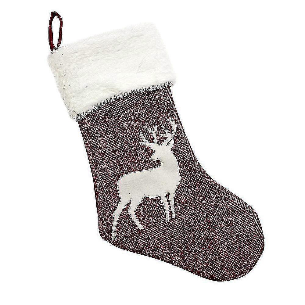 Christmas stocking with Reindeer Motifs