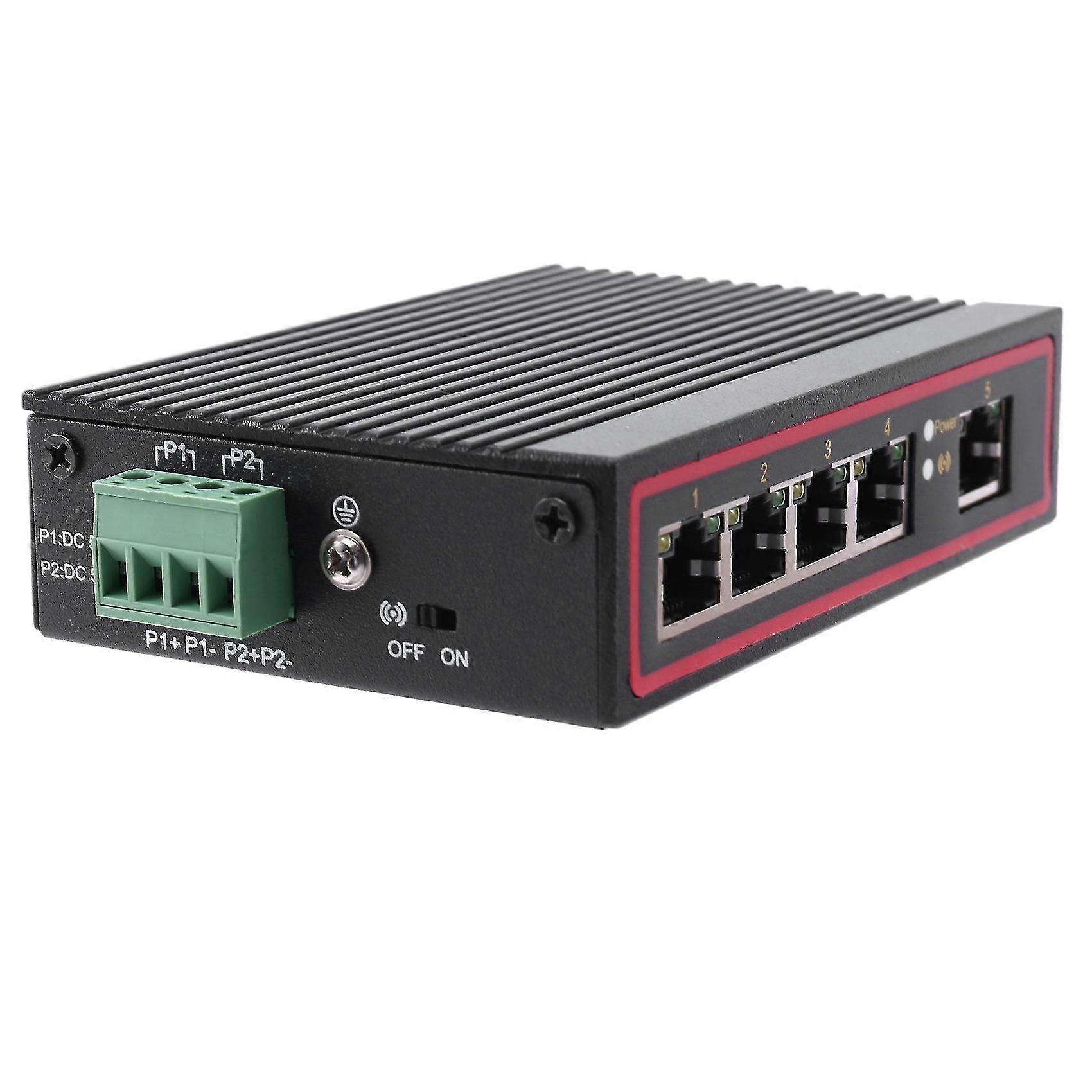 5-port Rj45 10/100m Ethernet Desktop Switch Network Laptop Din Rail Type