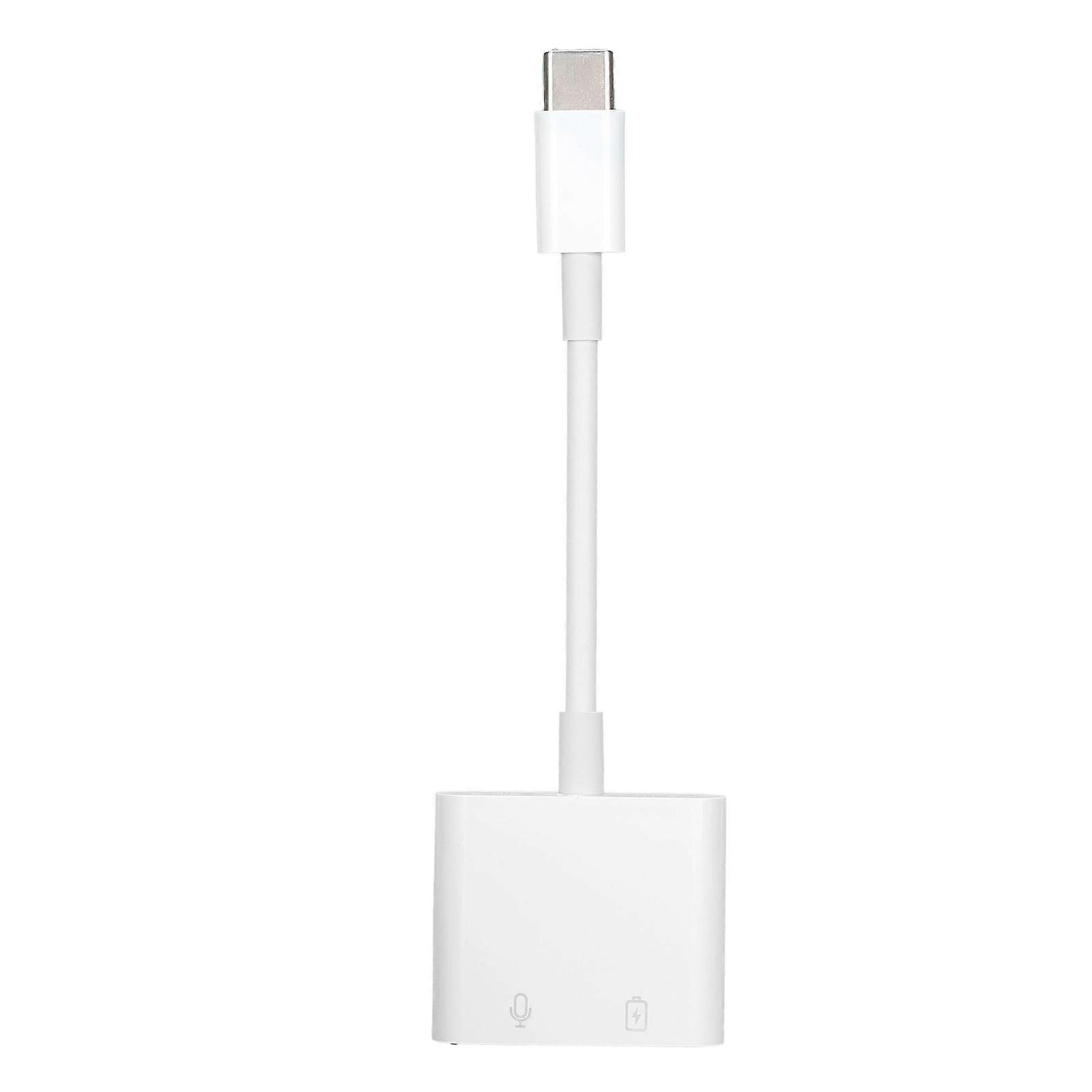 محول سماعة رأس 2in1 USB C إلى 3.5 مم من النوع C إلى مقبس AUX مع محول شحن سريع USB C PD 60W