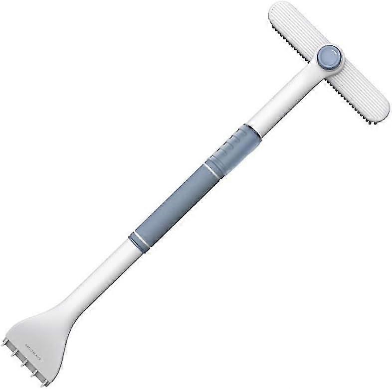 Prestone Windshield De-icer Powerful Solution For Frosty Mornings Snow Scraper With Brush Extendable Windshield De Icer White