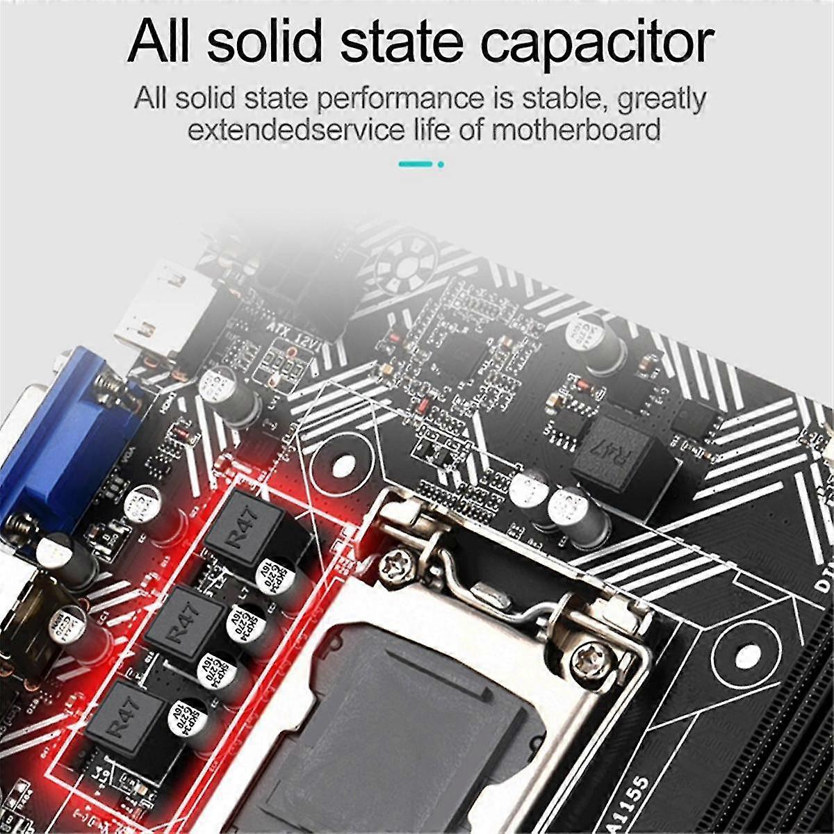 B75m- اللوحة الأم لسطح المكتب + i3-3240 وحدة المعالجة المركزية Lga 1155 USB 3.0 Sata 3.0 تدعم ما يصل إلى 16 جيجابايت Ddr3 1600 ميجا هرتز فتحات رام