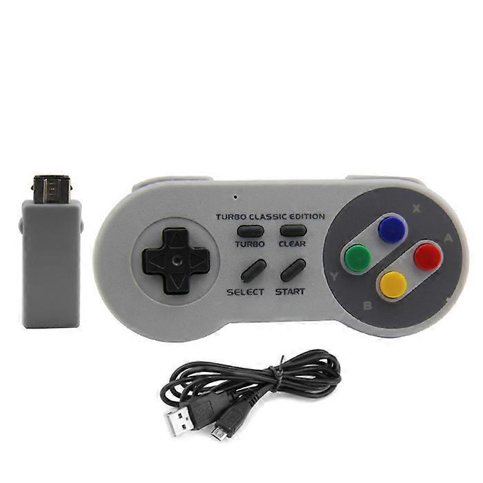 2.4GHz Wireless Controller for SNES NES Classic with USB SNES Receiver