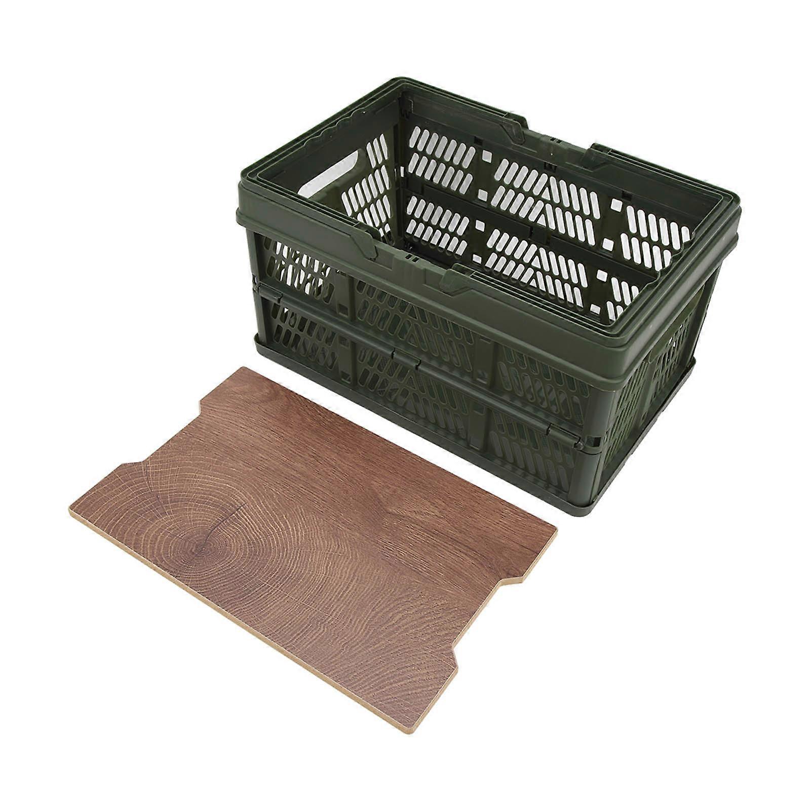 Camping Picnic Basket Foldable Large Capacity Multifunction Handheld Camping Storage Basket Camping Storage Box